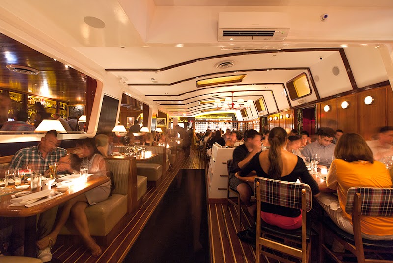 Lure Fishbar yacht interior